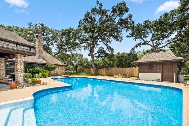 view of pool with a patio