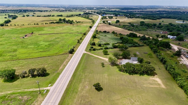 drone / aerial view featuring a rural view