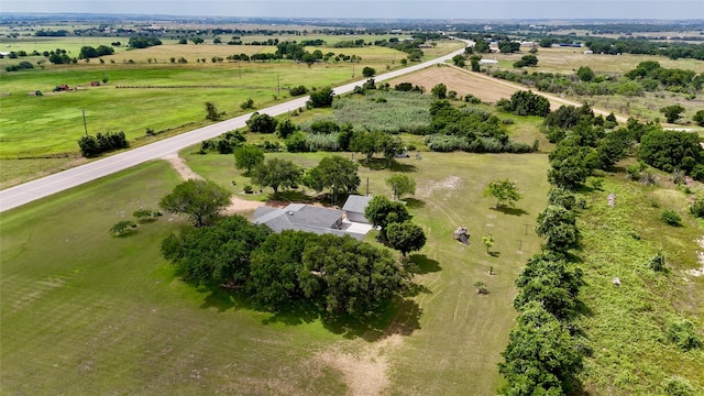 bird's eye view featuring a rural view
