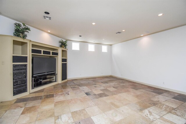 interior space with light tile patterned floors