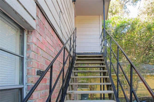 view of stairs