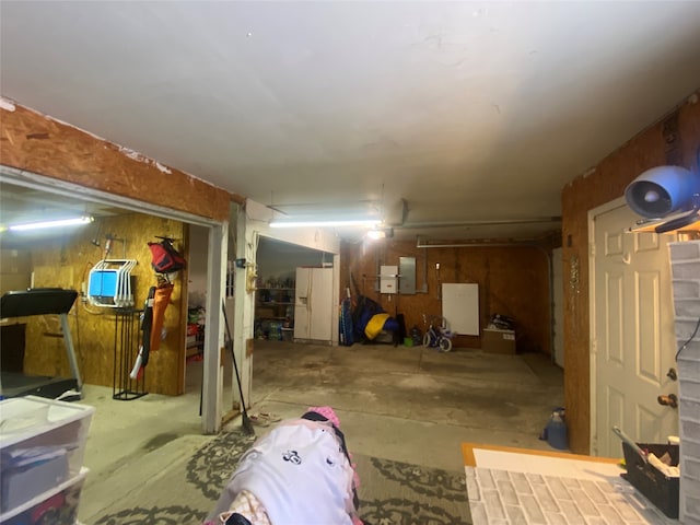 view of basement