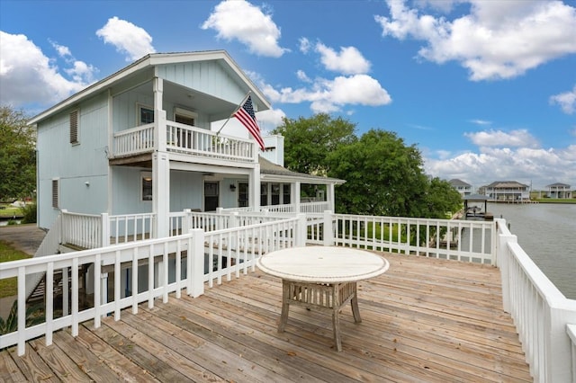1220 Waterways Dr, Crystal Beach, TX 77650 - view of wooden deck