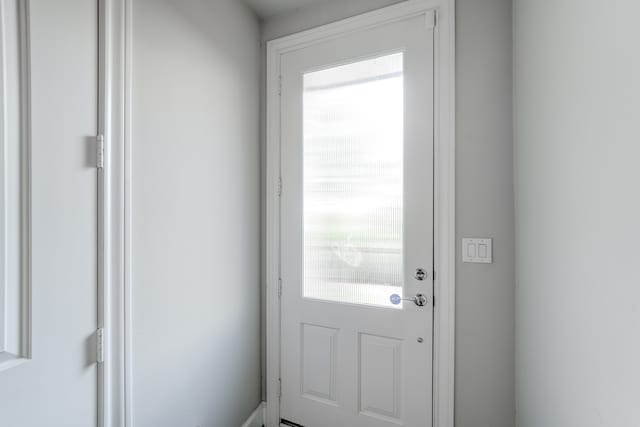 view of doorway to outside