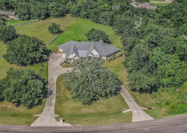 view of aerial view