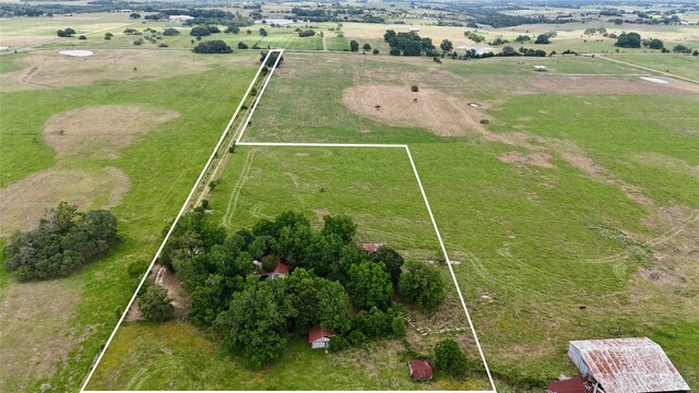 aerial view featuring a rural view