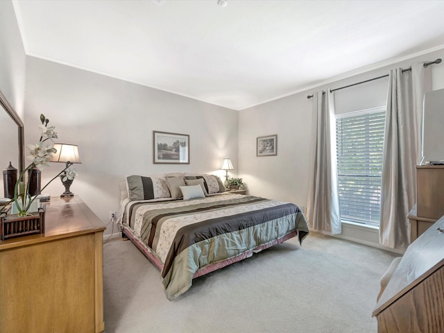 bedroom featuring multiple windows and carpet floors