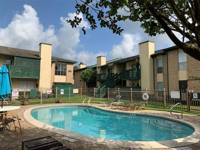 view of pool