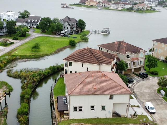 4025 Boardwalk Blvd, Seabrook, TX 77586 - aerial perspective of suburban area with a large body of water