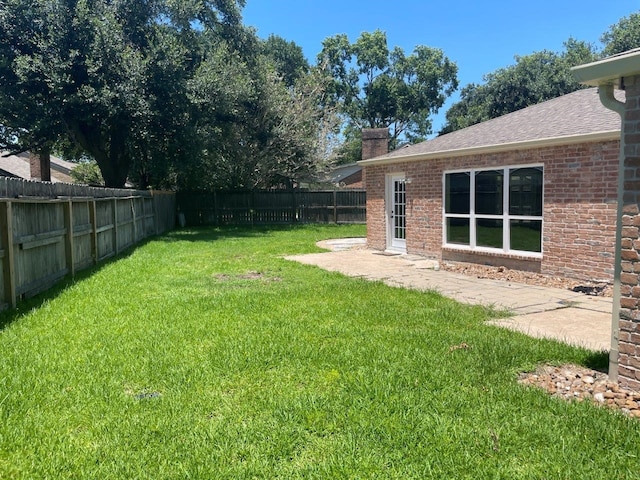 view of yard featuring a patio