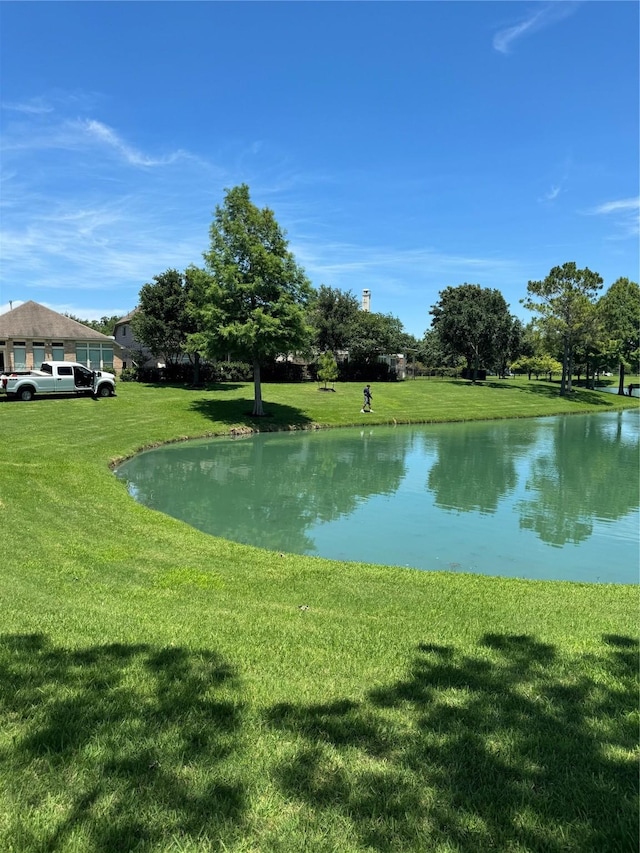 view of water feature