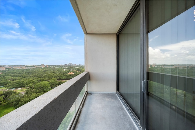 view of balcony