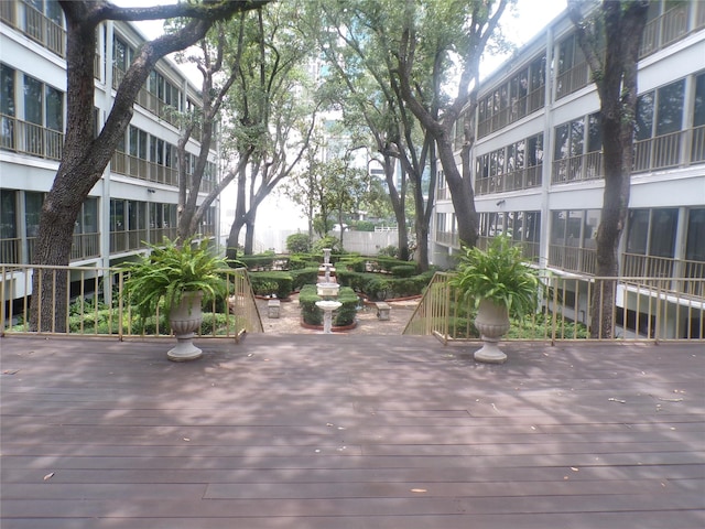 view of property's community featuring a deck