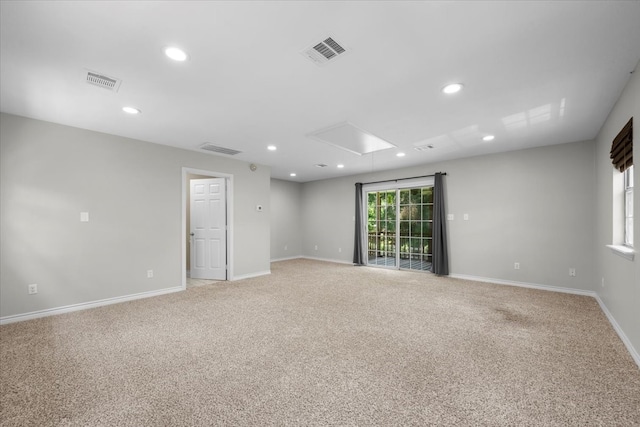 view of carpeted empty room