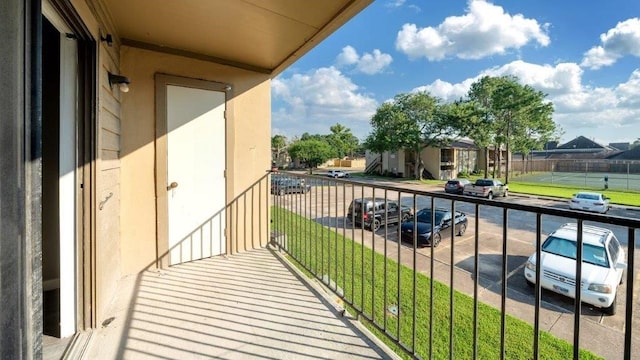 view of balcony