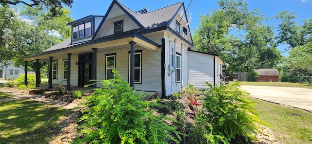 exterior space with a porch