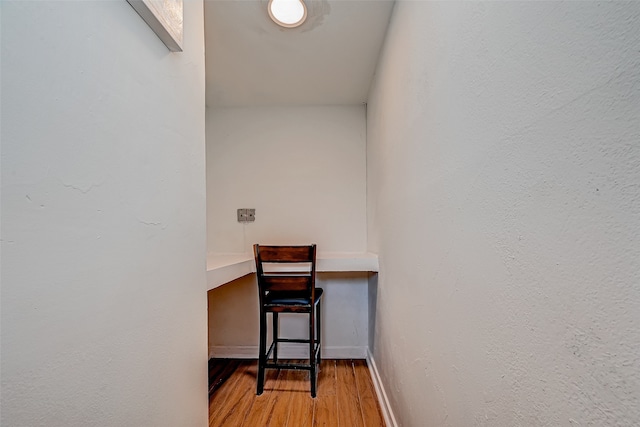 office with hardwood / wood-style floors