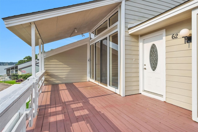 view of wooden terrace