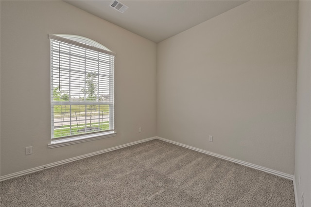 spare room featuring carpet flooring