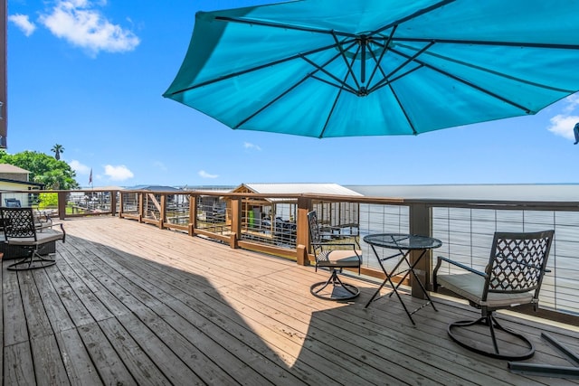 view of wooden terrace