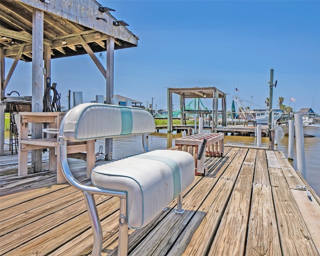 1214 County Road 201, Sargent, TX 77414 - dock with boat lift and a water view