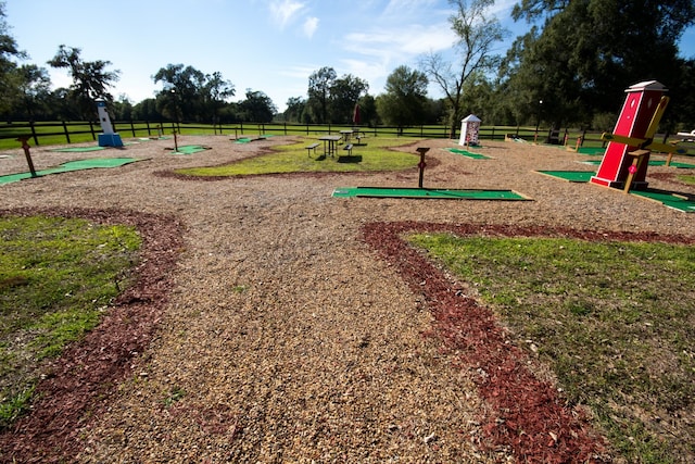 view of playground featuring a yard