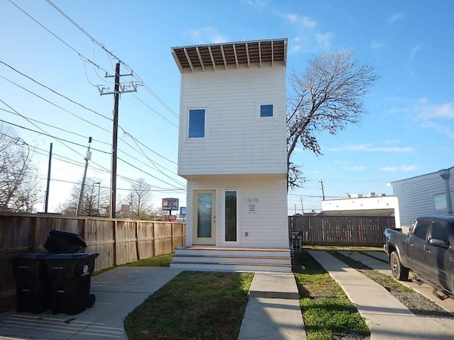 view of rear view of property