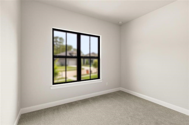 spare room featuring carpet flooring