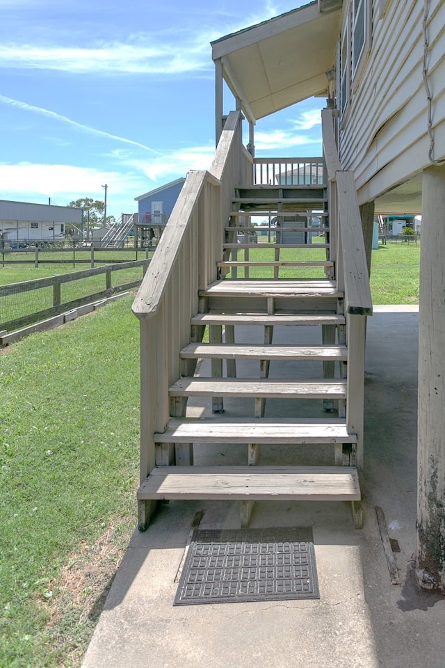 view of staircase