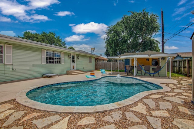 view of pool with a patio