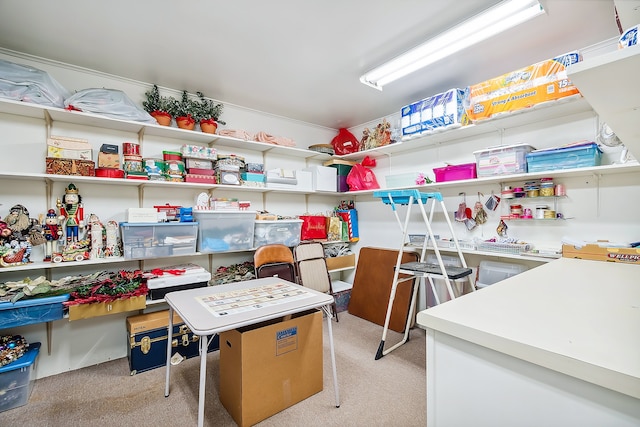 view of storage room