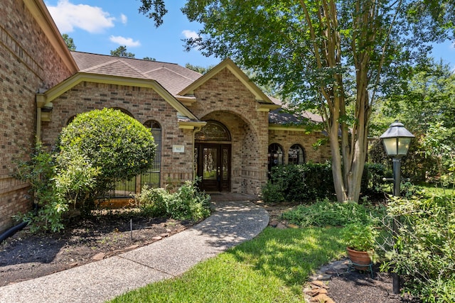 view of front of house featuring french doors