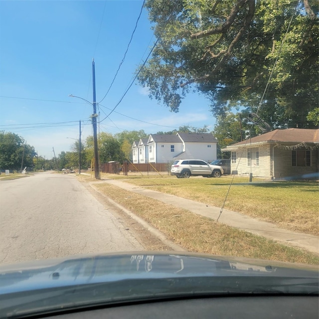 view of road