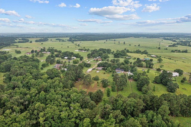 drone / aerial view featuring a rural view