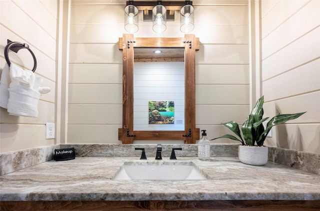 bathroom with vanity