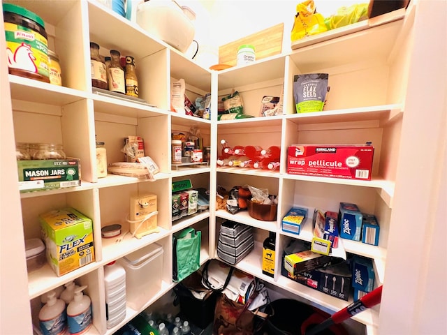 view of pantry