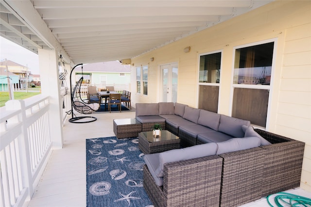 view of patio / terrace with outdoor lounge area