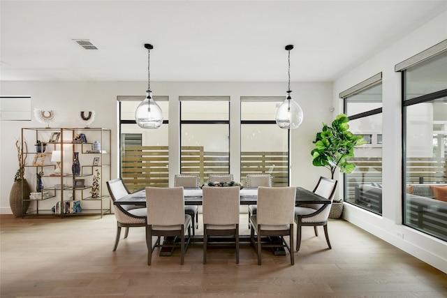 dining room featuring hardwood / wood-style flooring