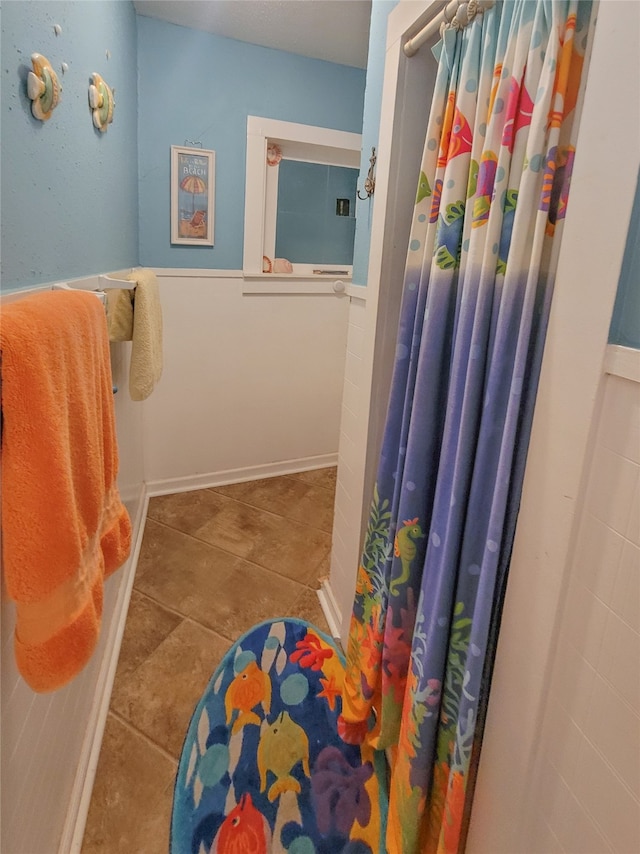 bathroom featuring tile patterned floors