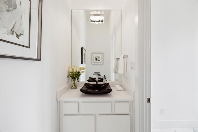 bathroom with vanity