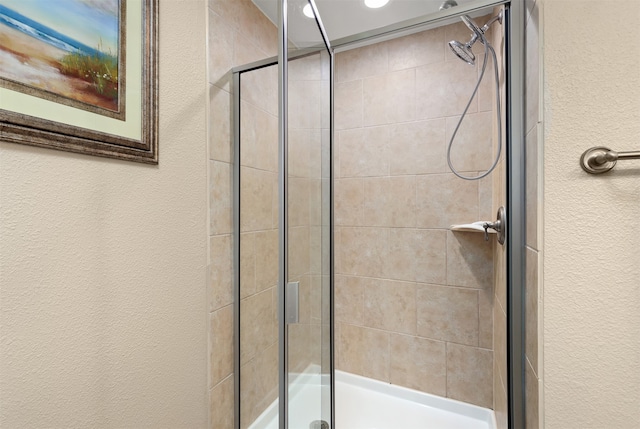 bathroom with walk in shower