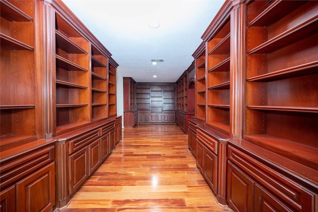 interior space featuring light hardwood / wood-style floors