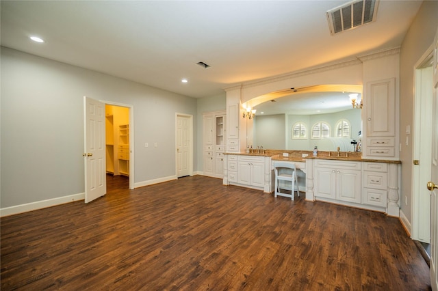 bathroom with wood-type flooring and sink