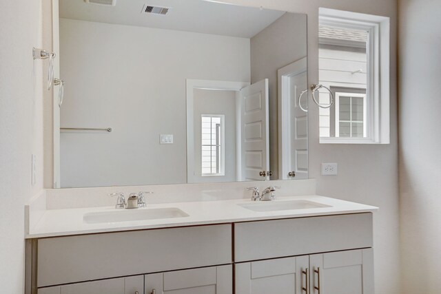 bathroom with vanity