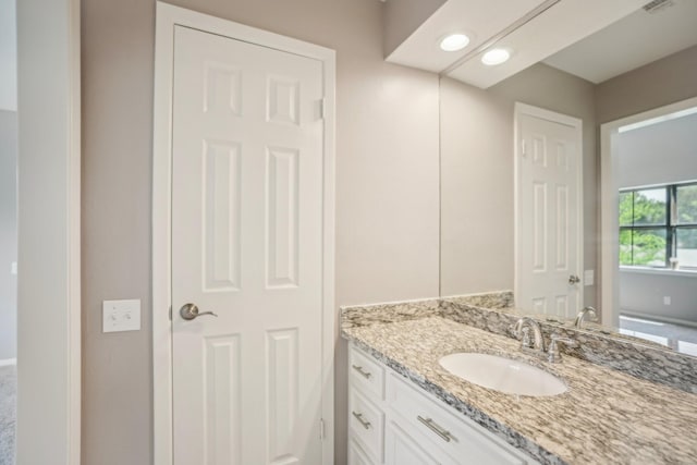 bathroom with vanity