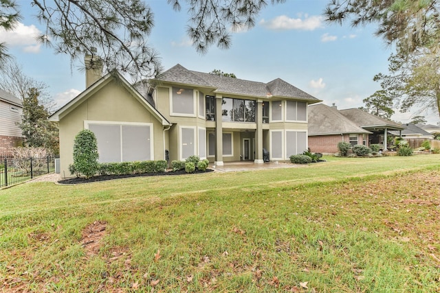 exterior space featuring a lawn