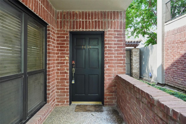 view of entrance to property