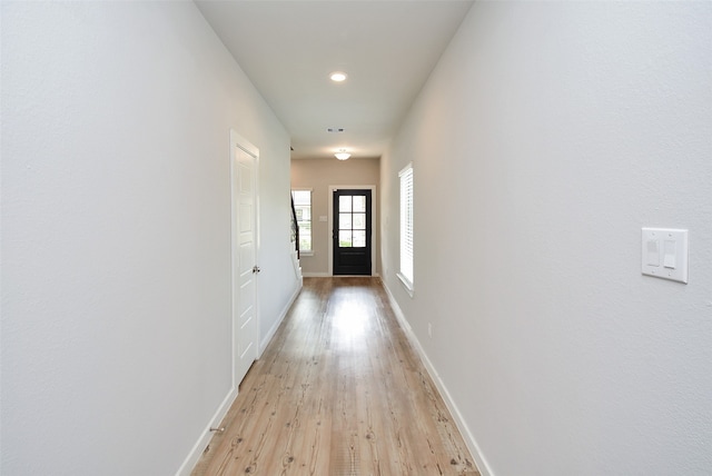 interior space featuring light hardwood / wood-style flooring