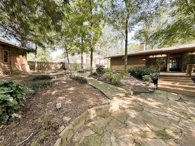 view of yard featuring a patio