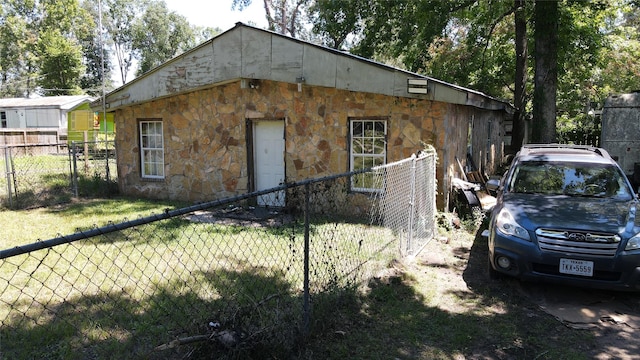 exterior space with fence